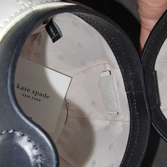 Kate Spade - Polka Dot Tea Pot Kettle Bag, Black & White - Picture 6 of 8